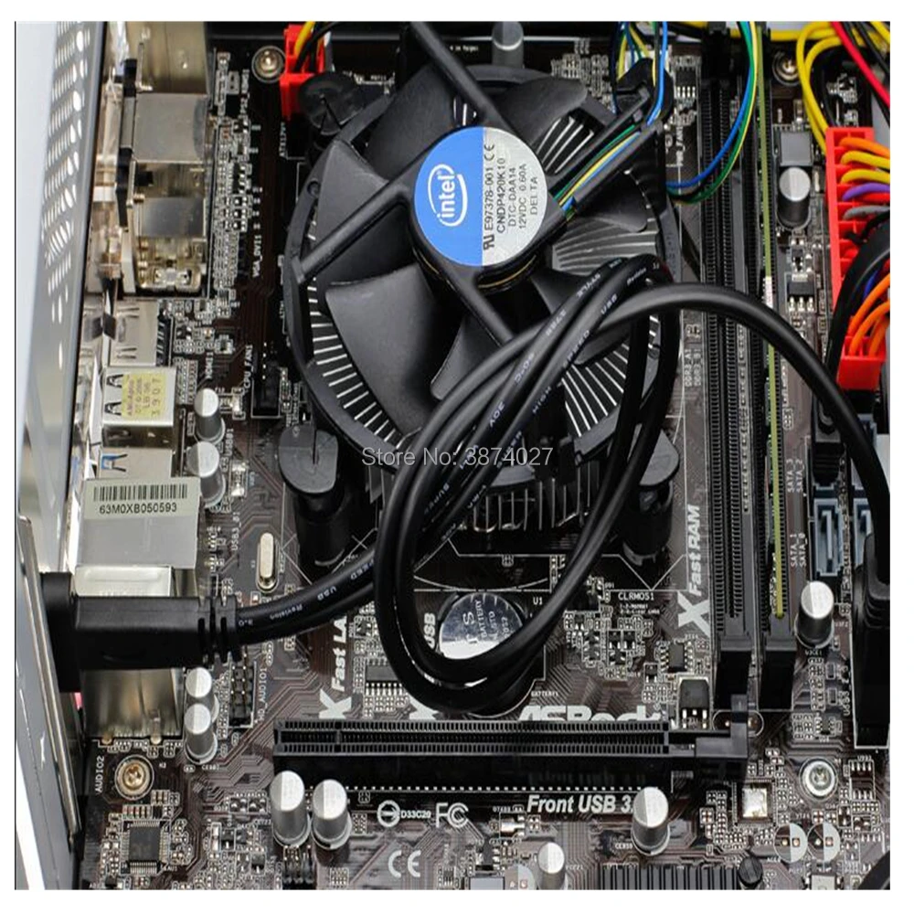 50 см тип C USB-C «мама» к материнской плате USB 3.0 20-контактный кабель для крепления на панели с задним кронштейном расширения панели PCI