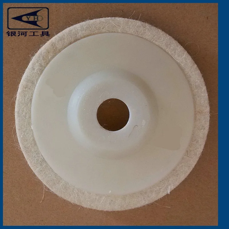 New 2 cái/lốc 4 inch 100 mét Len Cảm Thấy Đánh Bóng Pad Máy Mài Góc Phụ Kiện
