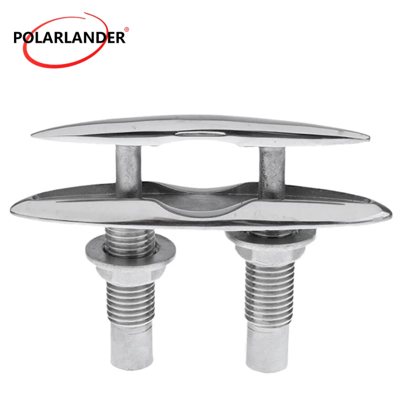 

Marine 125mm Bollard Accessories Neat Cleat Double-Deck 5 Inch Push-Pull Stainless Steel Hardware Cable Bolt Mooring Dock