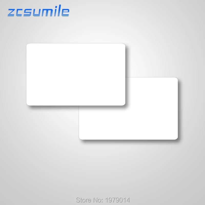 100 pcs/lot Printable blank PVC card Non chip only for Direct-to-card printer free shipping