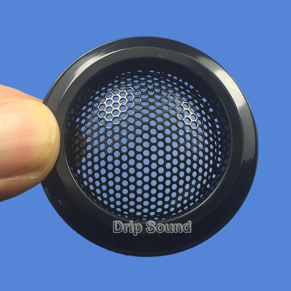 مكبر صوت للسيارة مقاس 1 بوصة ، غطاء شبكي مزخرف ، شبكة معدنية دائرية ، حماية 47 مللي متر