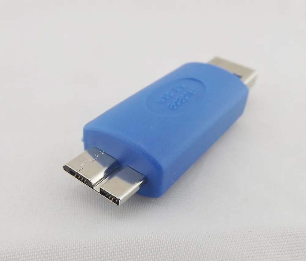 1Pcs USB 3.0 A Male Plug To Micro USB 3.0 B Male Gender Changer Converter Adapter