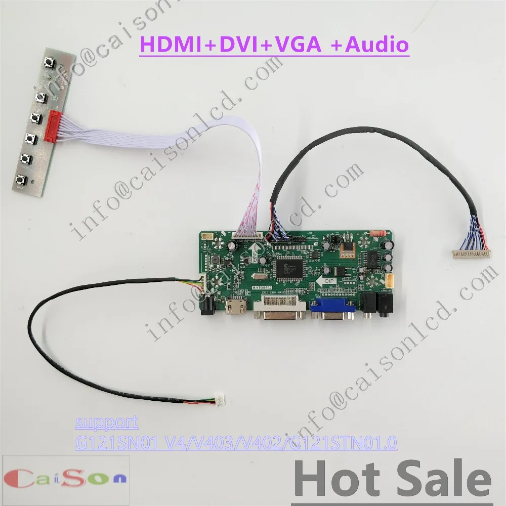 DVI/VGA/AUDIO/ of LCD  monitor  board  support G121SN01 V4/V403/V402/G121STN01.0