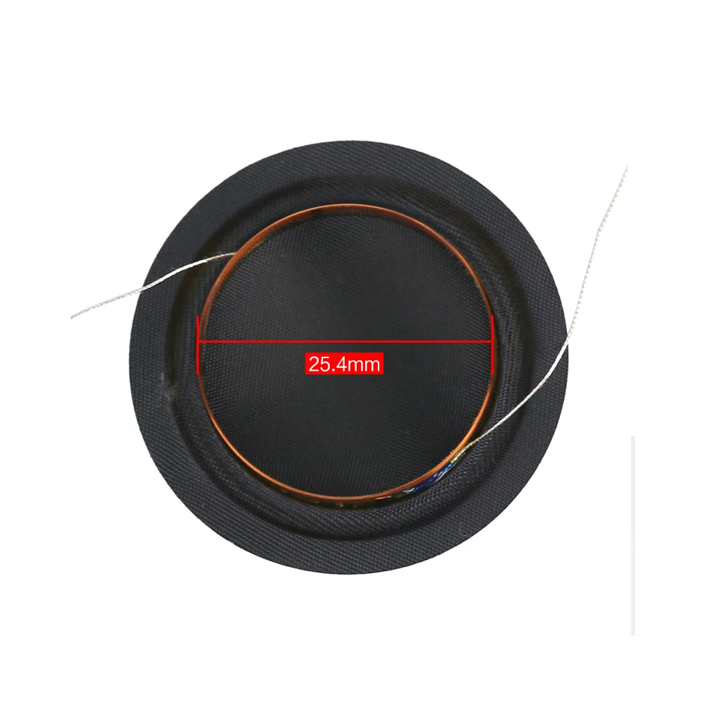 Promotion 12pcs 25.4mm Tweeter Voice Coil Silk Diaphragm Drive 25.5core KSV Treble Speaker Repair DIY 6ohm 8ohm for Hivi 100pcs