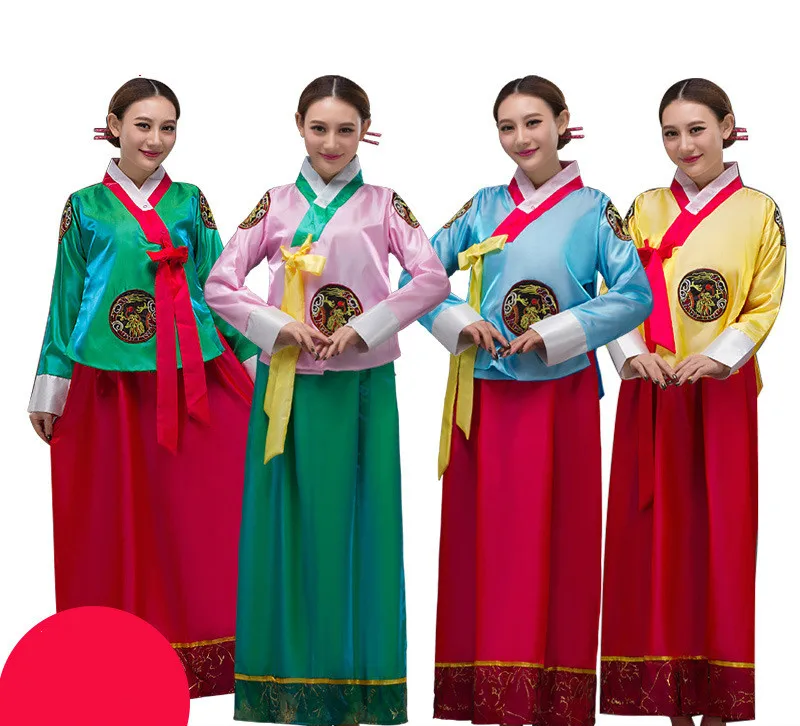 Mulheres Da Ásia Roupas Coreano Tribunal Ladies Étnico Tradicional Show de Dança Traje Traje Nacional Coreano Hanbok Coreano Vestido Cosplay