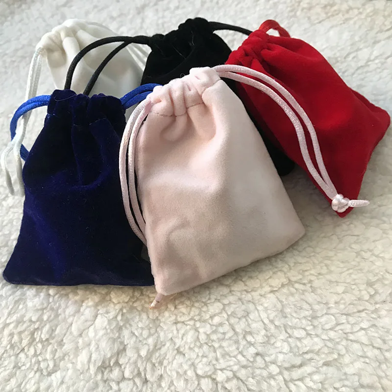 

10pcs/lot 7*9cm Velvet bag Jewelry Packing/Drawstring Pouches Gift Bags Wholesale