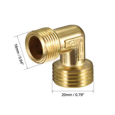 Conector de cotovelo para compressor de ar, 3/8 "npt macho para 1/2" npt macho