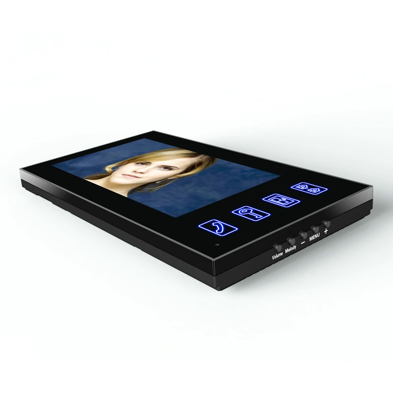 Touch Key 7 "Lcd Rfid Wachtwoord Video Deur Telefoon Intercom Systeem Met Hd Ir Camera 1000 Tv Line Afstandsbediening