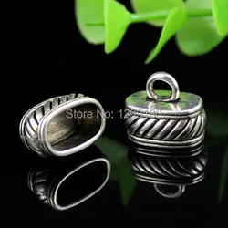 Fit 7*12mm Cord Crimp End Caps Buckle Tips for Necklace Bracelet Ropes Cords Connectors DIY Accessories 13x16x10mm 30pcs K00531