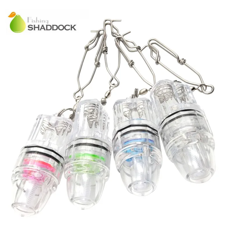 shaddock fishing 1pcs Deep Drop Underwater Lamp Fish Lure Light Green Blue Red Colorful Color Fishing Lamp Fishing Tool