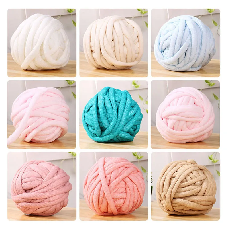 500g Super Thick Iceland Yarn Soft Baby Cotton Yarn for Hand Knitting Crochet Blanket Hat DIY Plush Yarn