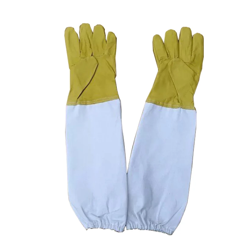 Beekeeping Sheepskin Gloves Anti-bee Anti-sting for Professional Apiculture Beekeeper Bee Keeping Tools 1 Pair