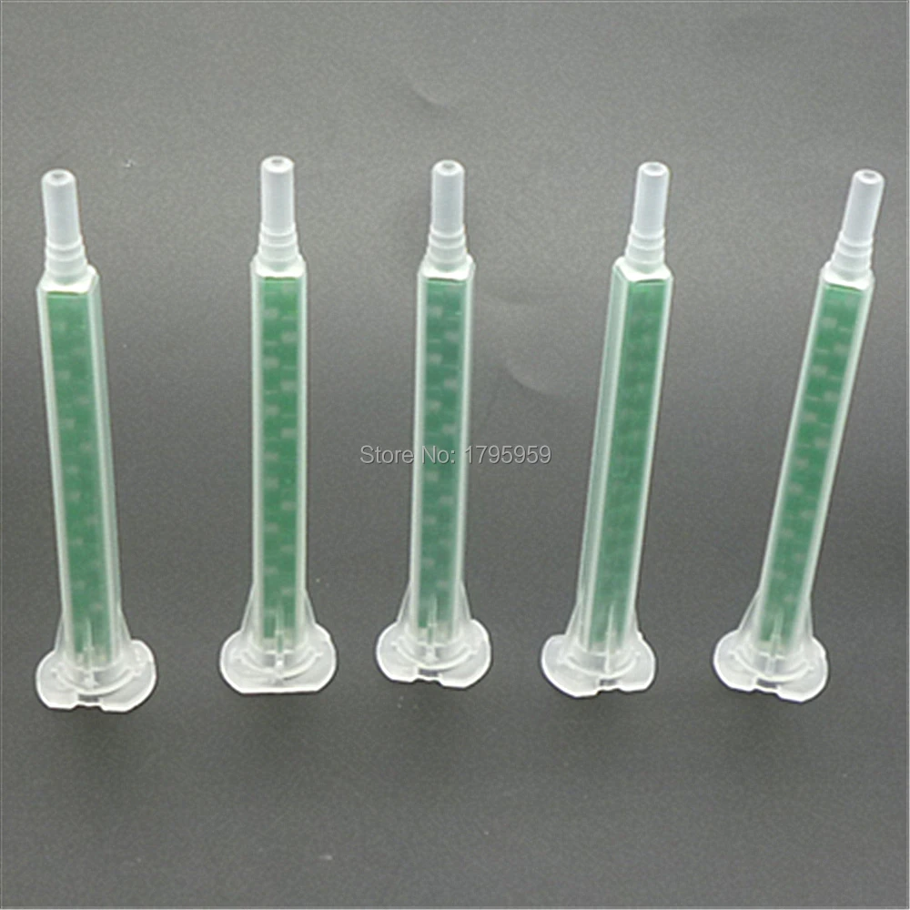 5pc Static Mixer AB Glue Mixing Tube 83mm Syringe Mixing Nozzles Set for Two Component 50ml 1:1 Epoxy Resin Adhesives Cartridges