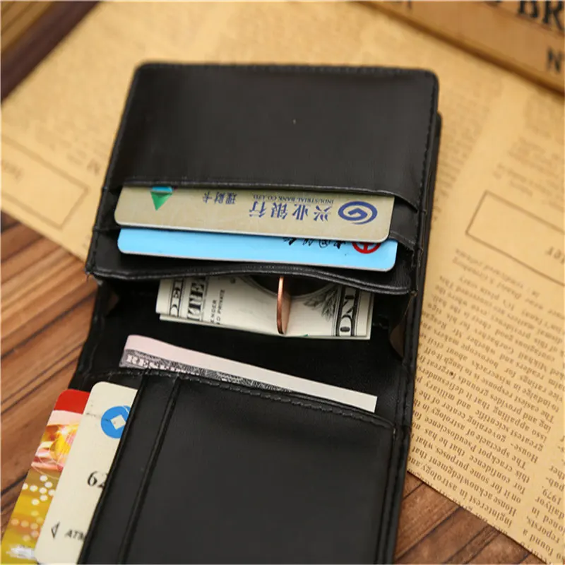 JINBAOLAI Fashion PU Leather Men's Wallet Business Card Pack Male Credit Card Holder Coin Purse Card Set Gift Wallet For Men