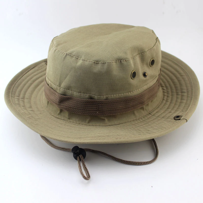 Outdoor Camo Boonie Hat Men Women Airsoft High Quality Cotton Cap Bucket Hats Hunting Fishing Cap MF054