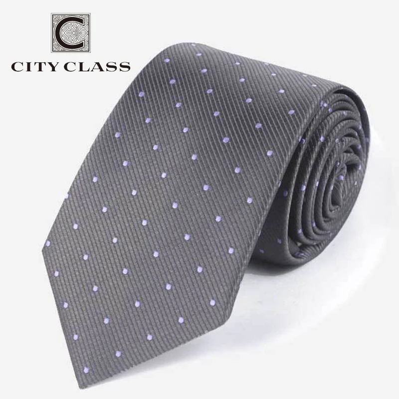 CITY CLASS Business Brand Speckle Tie Neckwear Men Skinny Silm Necktie Wedding Party Ties for Mens Corbatas Suit Tie for Male