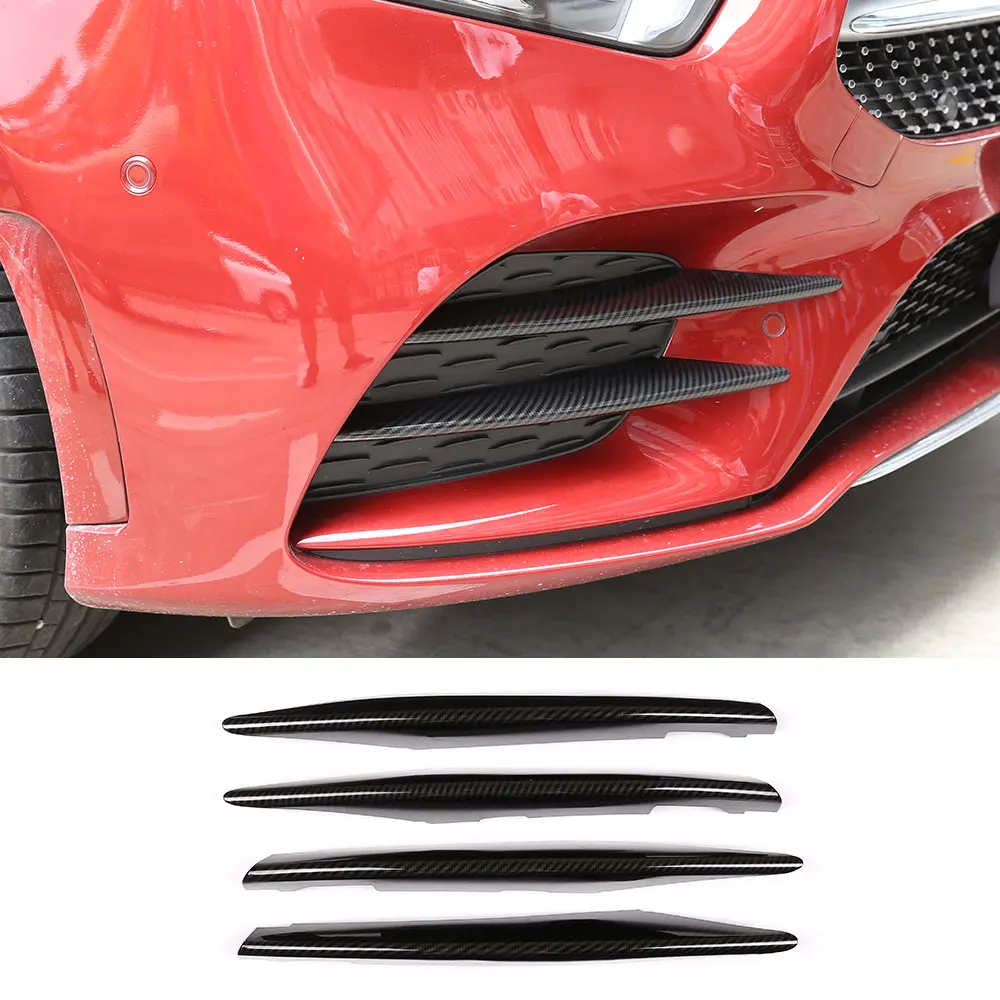 

Car Accessories ABS Carbon Fiber Decorative Strip For Front Fog Lights 4 Pcs (Fit For Benz A Class A180 W177 2019)