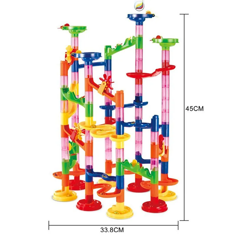 

Building maze track ball game building blocks 3D pipelin Hands-On Brain early education assembled toys Children gift