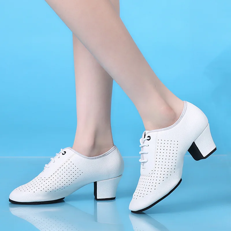 

Shoes For Women Soft Bottom Teacher Shoes Practice Sailors Dance Shoes Oxford Ladies Modern Shoes Soft Bottom Sneakers Leather