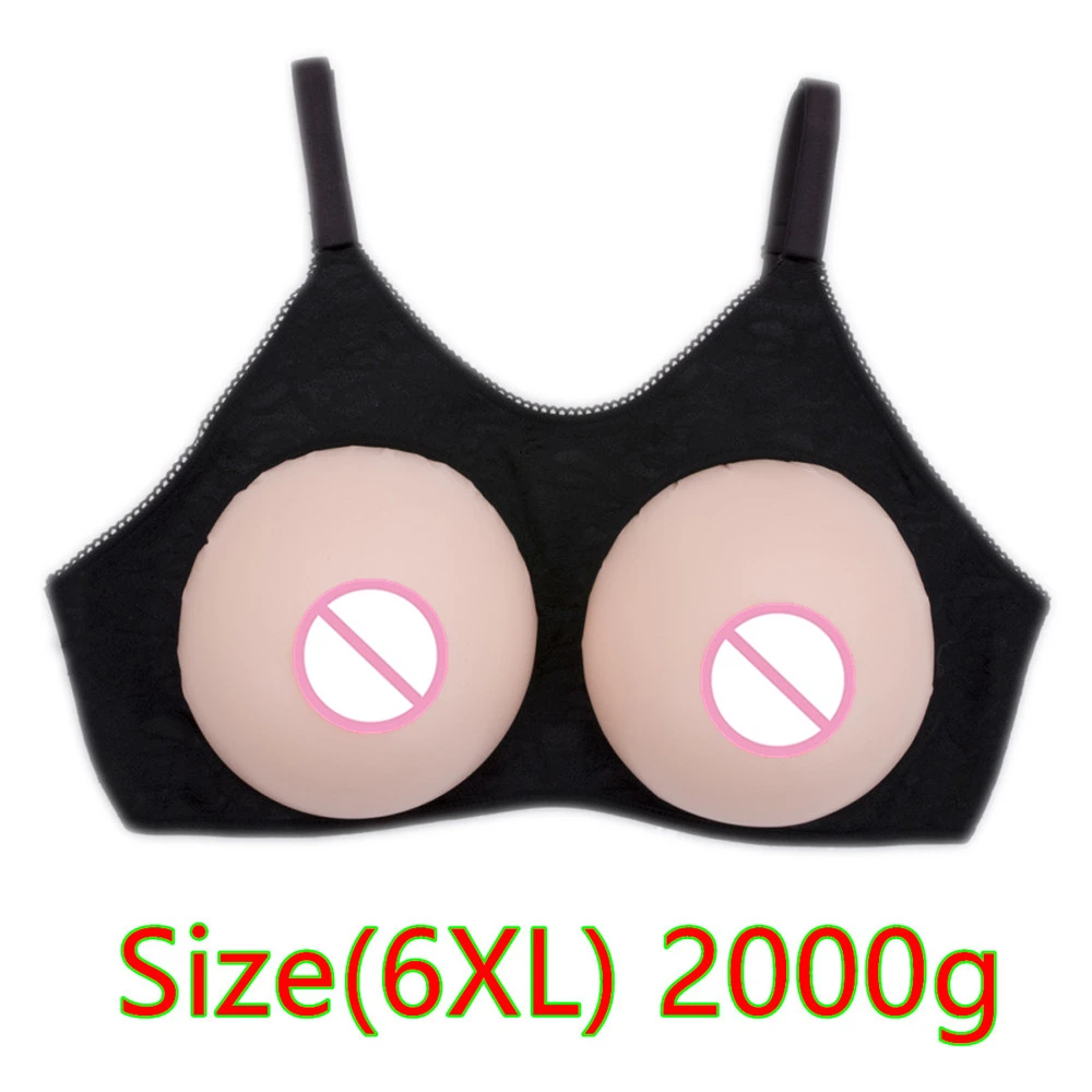 

Silicone Breast Prosthesis 2000g/Pair Silicone Fake Breast Boobs Crossdresser Breast Forms CT Drag Queens Bra Breast Suit