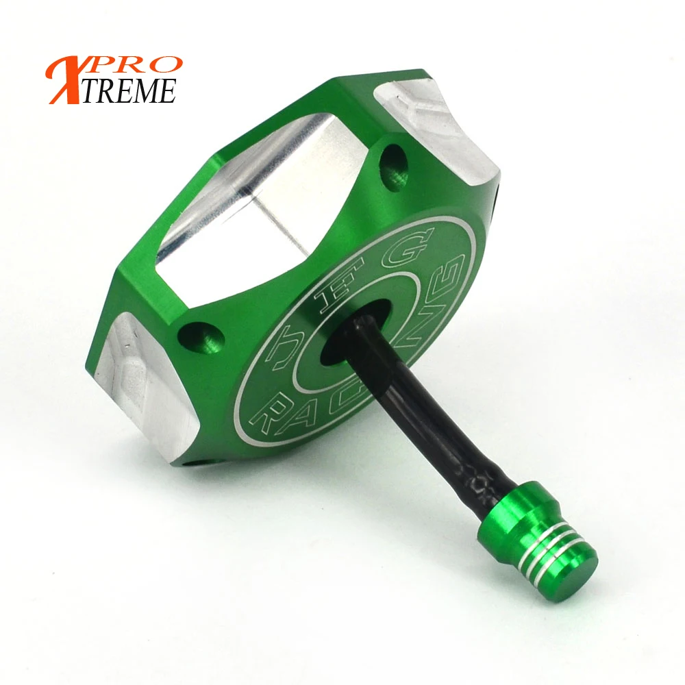 Di Alluminio di CNC Carburante Benzina A Gas Serbatoio Copertura Della Protezione Per KAWASAKI KFX450R KLX450R KX250 KX250F KX450F KX85 KX100