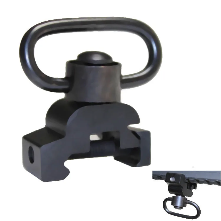 

Good Quality Quick Quick Release Swivel Push Button 20mm Release Picatinny Rail Sling Adapter QD Mount