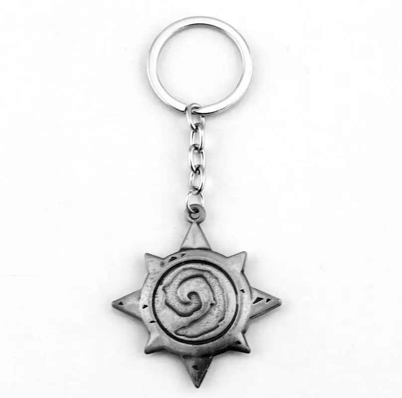 dongsheng Game Series Hearthstone Heroes of Warcraft Heroes Metal Keychain For Fans Cool Keyring Men Jewelry -50