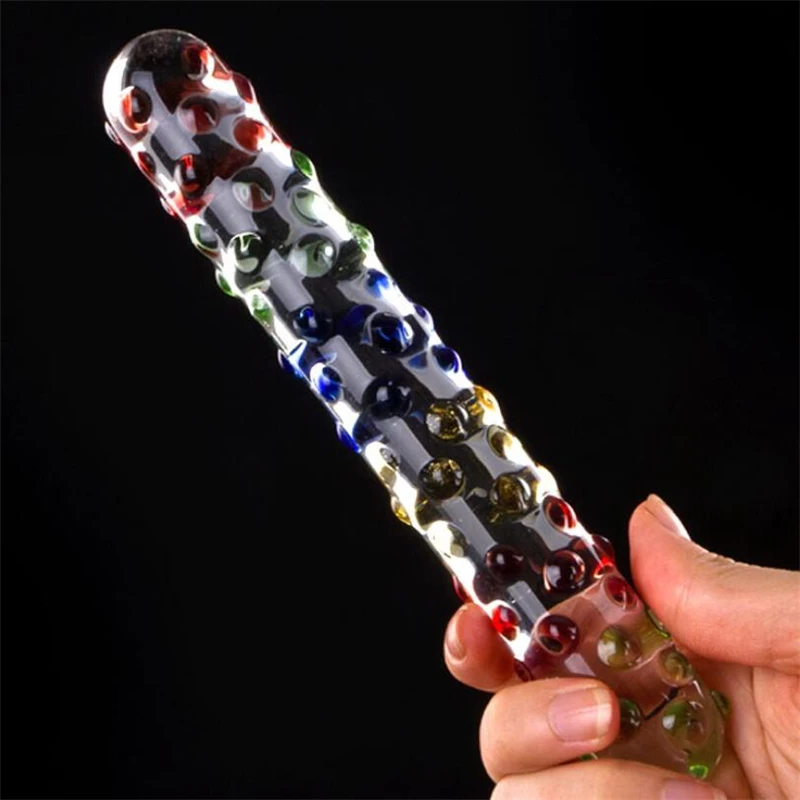 Crystal Glass Dildo Anal Beads Butt Plug Women Masturbator Personal Massager G-Spot Stimulation Adult Sex Toys For Women ST222