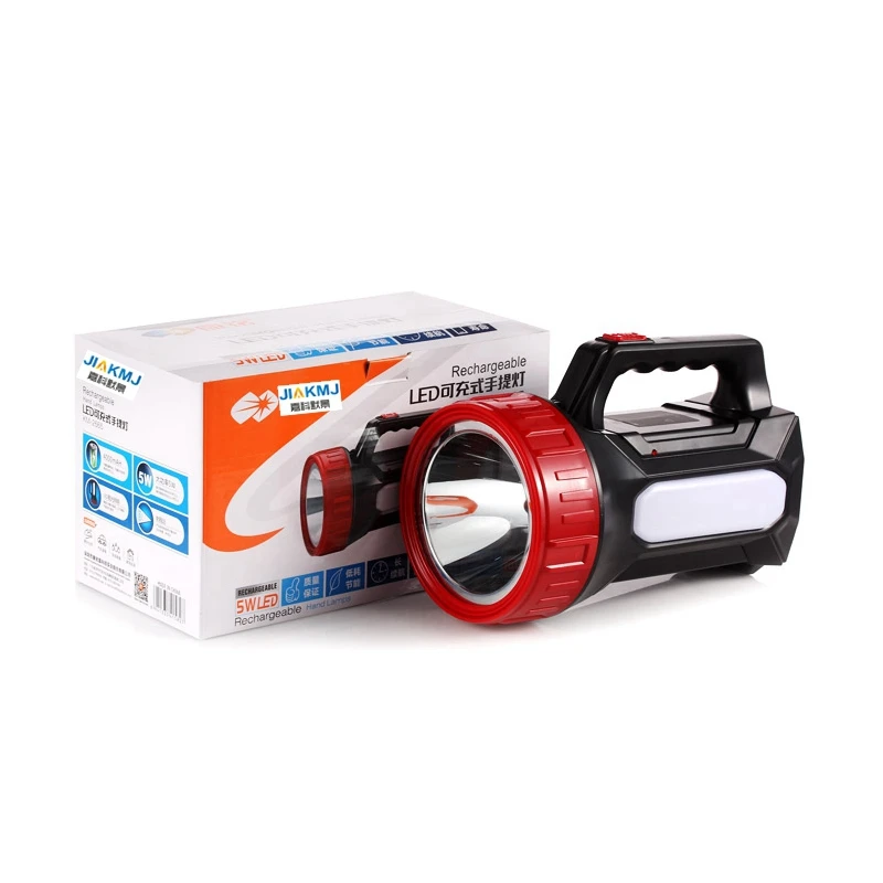 Multi-function  Flashlight Lamp with sidelight Outdoor Waterproof Flashlight Led Rechargeable Searchlight Long Range Portable