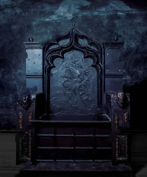 throne Royal Dark Gothic Throne Front photo backdrop  High quality Computer print wall background