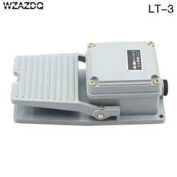 WZAZDQ Foot Switch LT-3 MachineTool Accessory Switch Operating Voltage AC 380V Rated Current 10A(Shell Material: Aluminum Alloy)