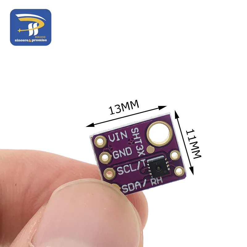 Imagem -02 - Temperatura de Saída Digital e Sensor de Umidade Módulo Iic Interface 3.3v Gy-sht31-d I2c para Arduino Peças Lote Sht30 Sht31