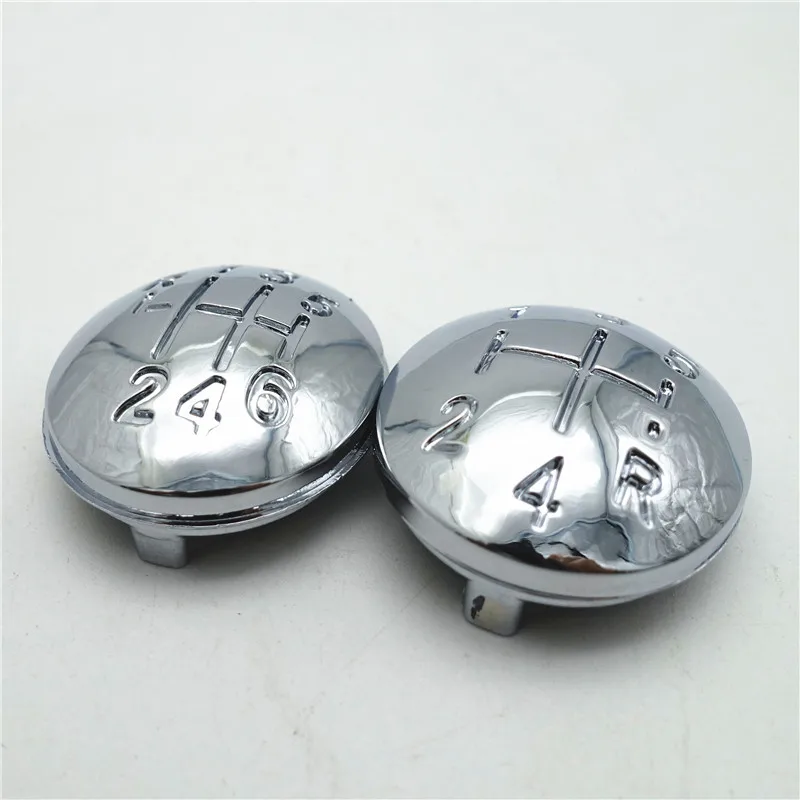 Chrome Car Styling Gear Shift Knob Emblem Cap Collar Knob Cover Cover  For Renault Clio III MK3 Megane Scenic MK2 2003-2009