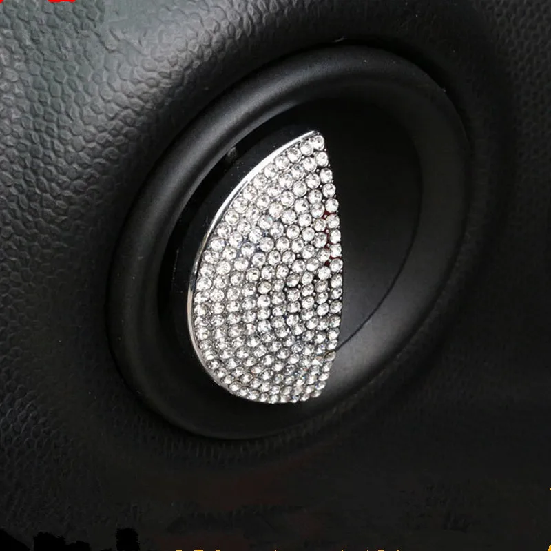 2PCS Crystal Luxury Interior Door Handle Cover For BMW Mini Cooper One R55 R56 R60 Z2EA841