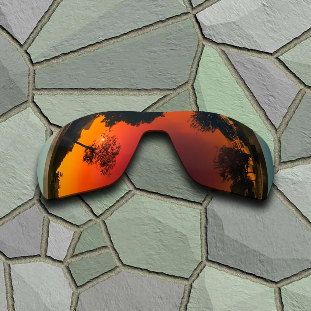 Red Orange&Jade Green Sunglasses Polarized Replacement Lenses for Oakley Offshoot