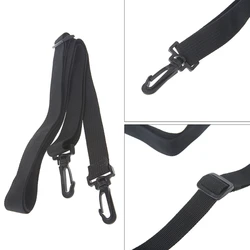 Black Shoulder Strap Replacement Camera Guitar Bag Belt Strap Adjustable Bag Shoulder Bag Strap PP Ribbon+Plastic Buckle