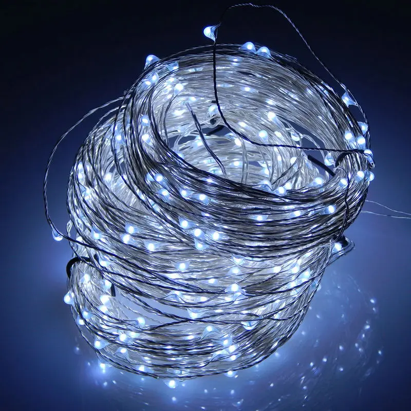 

200LED 20M Starry vine moon String Light Wedding Christmas fairy Lamp Garden Garland home decor Silver/Copper wire+AC/DC Adapter