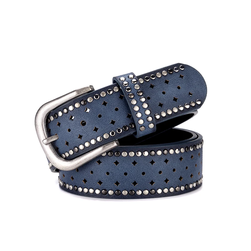 2018 New Designer Brand Luxury Belts For Women With Studded And Shinny Stars BE-451