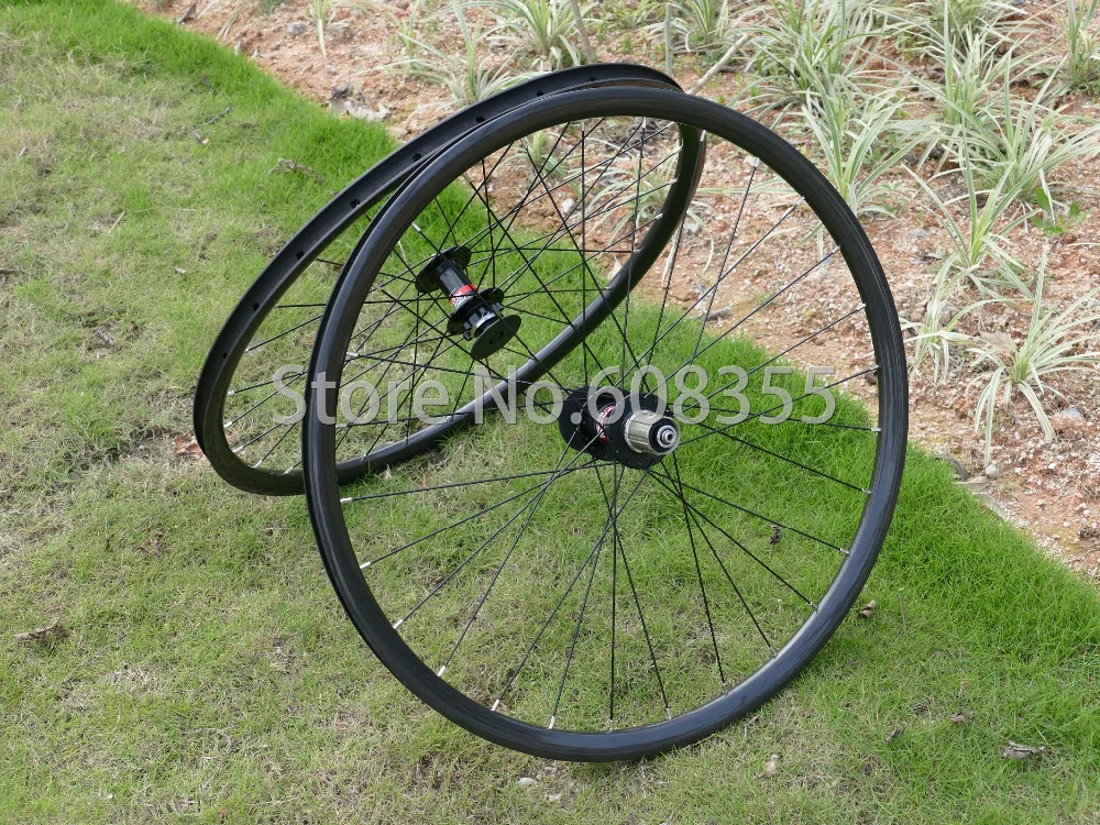 3k UD Carbon Matt Glossy 27.5er 650B MTB Mountain Bike Clincher Wheelset 27.5\