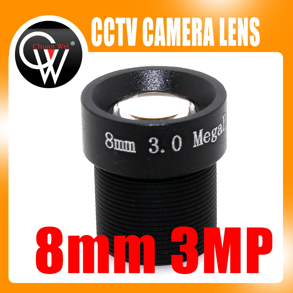 3MP 8Mm Lensa 1080P 1/2.7 ''8Mm untuk HD Penuh HD Kamera CCTV IP Kamera M12 * 0.5 MTV Mount