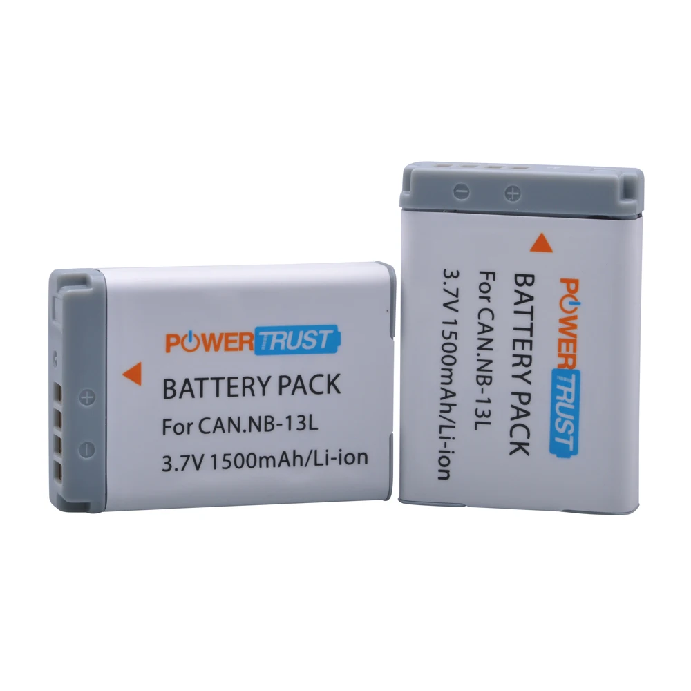 2Pcs 3.7V NB-13L NB 13L NB13L Battery for Canon PowerShot G5X G7X G9X G7 X Mark II G9 X,SX620 SX720 SX730 HS Digital Camera