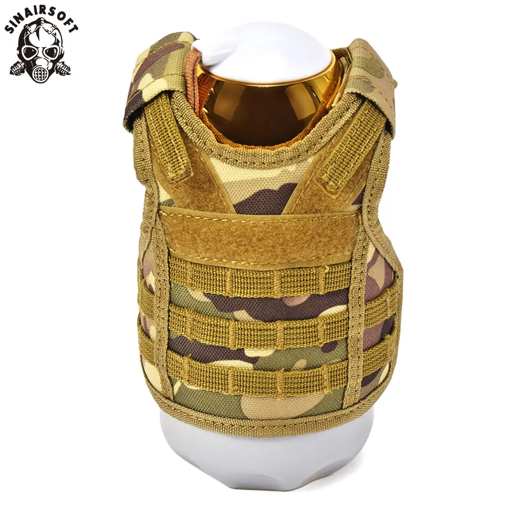 SINAIRSOFT 2 Pieces Tactical Beer Molle Bottle Cover Vest Beverage Cooler Christmas Dress Up Halloween Party