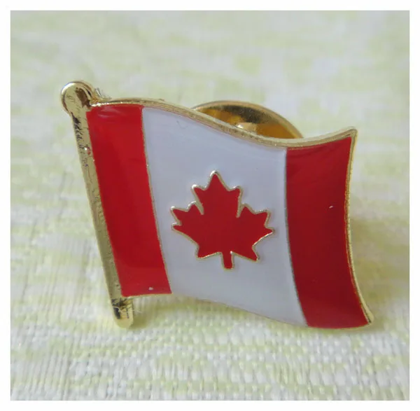 Customized Cross Pin/Canada Flag Pins Made by Iron with Painted & Epoxy Surface and 1pcs Butterfly Button on back free shipping