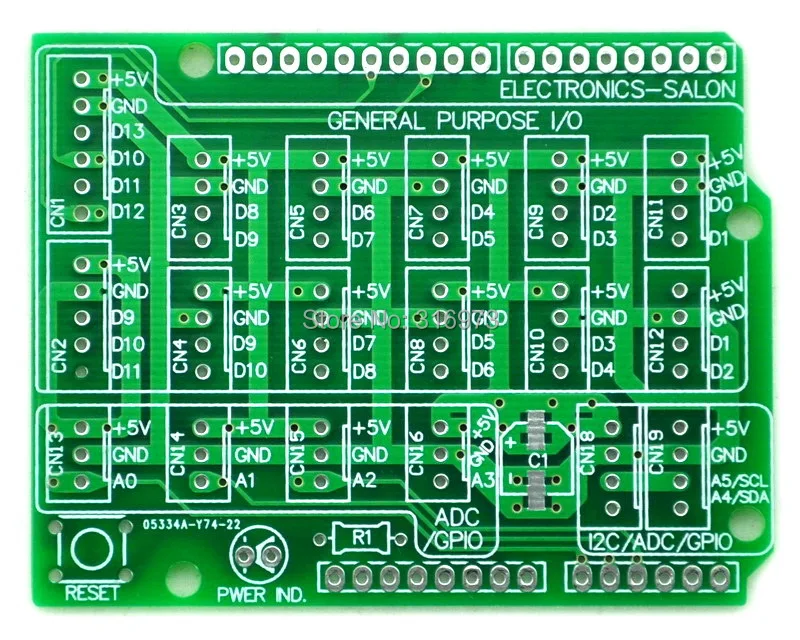 (1 pcs/lot) I/O Extension PCB for UNO R3 Board DIY.