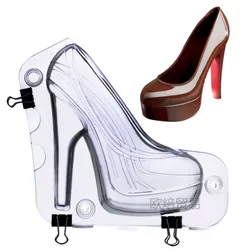 Big Size 3D Chocolate Mold High Heel Shoes Candy Cake Decoration Molds Tools DIY Home Baking Pastry Tools Lady Shoe Mold K064