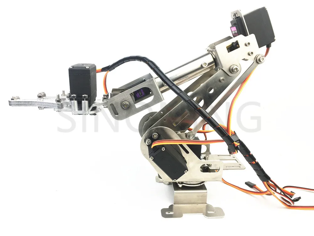 New 6DOF robotic Arm claw stainless steel 6 Axis Clamp Rotating Mechanical for Arduino Raspberry