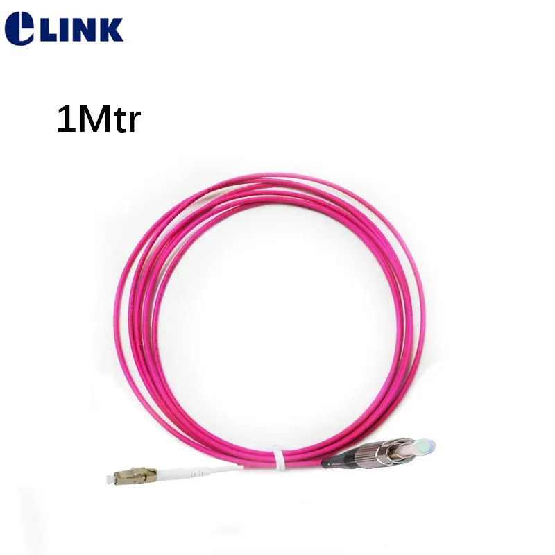 fiber optic patchcords 10pcs OM4 1M SX red/Voilet cable SC-ST SC-FC LC-SC LC-FC LC-ST FC-ST connector Simplex 2.0 3.0 jumper