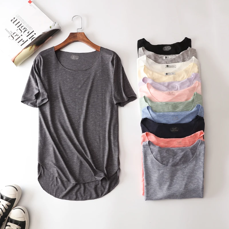 Soft Cotton Summer Fitness New Short Sleeve T Shirt Harajuku Loose Model Women T-shirt Casual O-neck Slim Fashion Woman Clothes