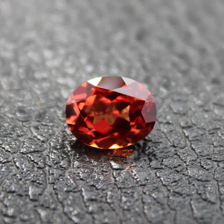 Madagascar mandarin garnet loose stone fancy faceted created gemstone beads for jewelry making diy gems stones names red orange