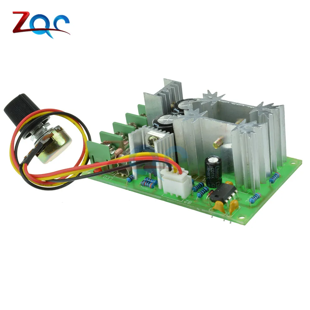 DC 10-60V 20A 1200W PWM Motor Speed Controller Switch Current Voltage Regulator High Power Driver Motor Speed Control Module